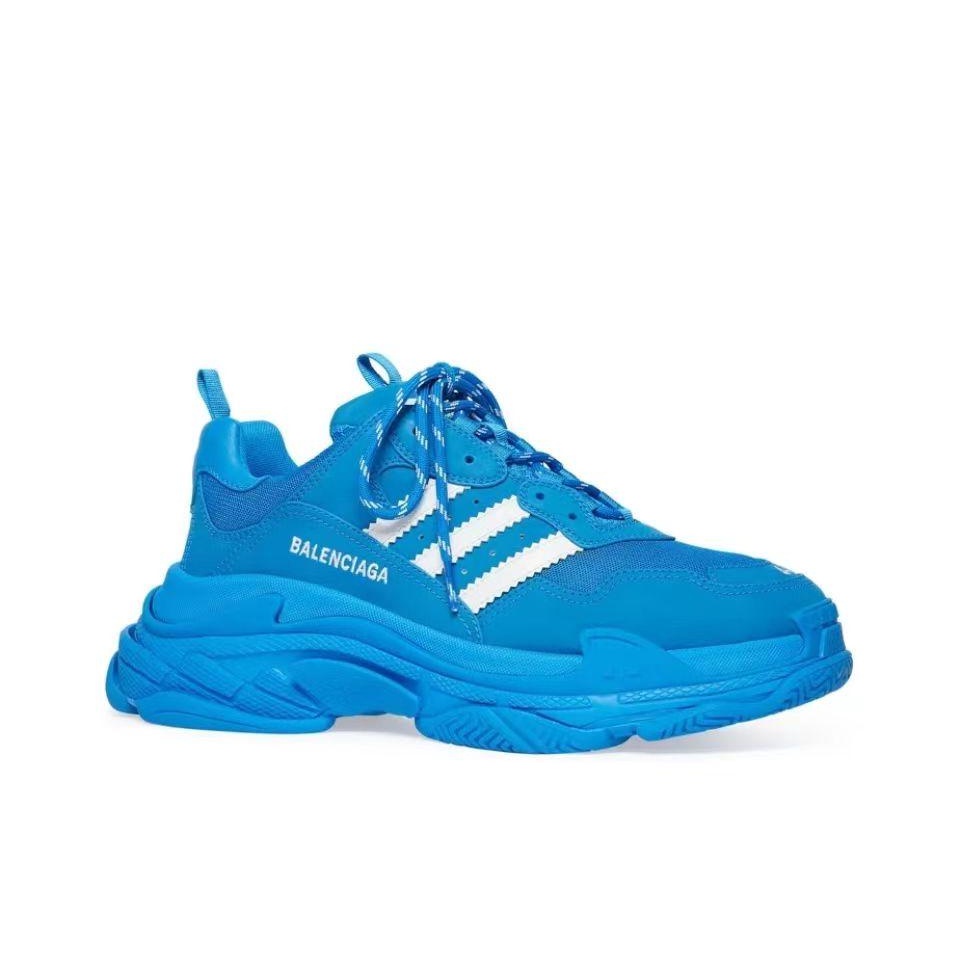 Adidas x Balenciaga Triple S blue/white ของแท้100%รองเท้าผ้าใบ