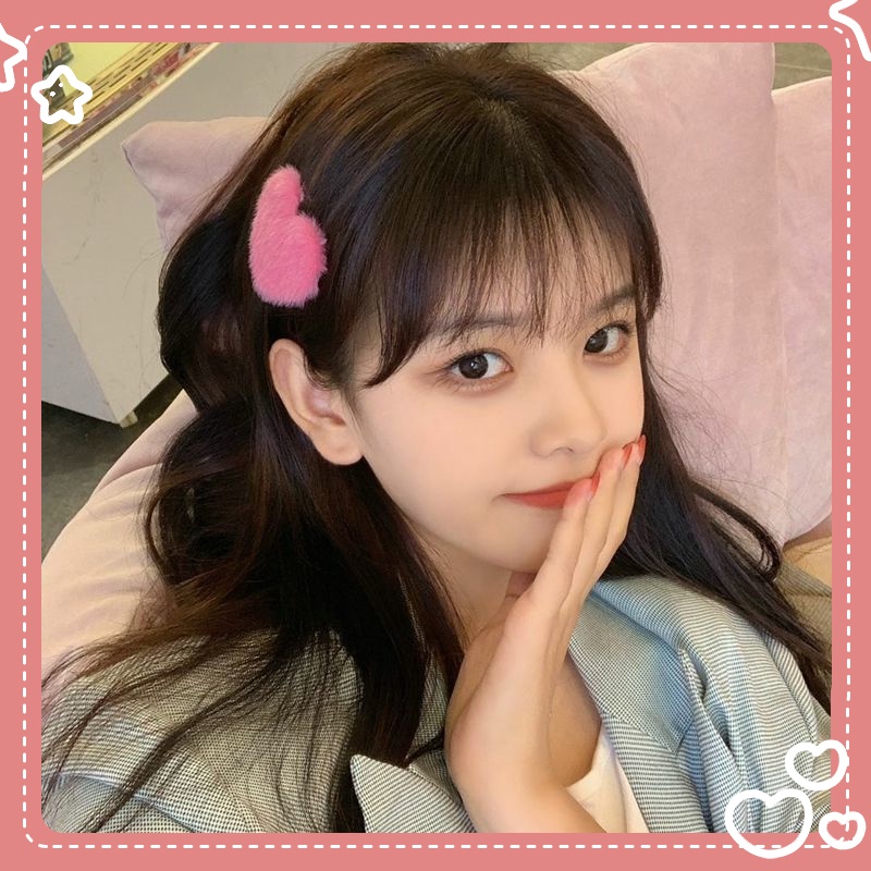 COD🌷1บาทกิ๊บติดผมขนฟูรูปเมฆลายหัวใจเรขาคณิตสีแคนดี้น่ารักเกาหลีเครื่องประดับผมสำหรับผู้หญิงเข้ากับทุกการแต่งกาย-det - รูปที่ 4