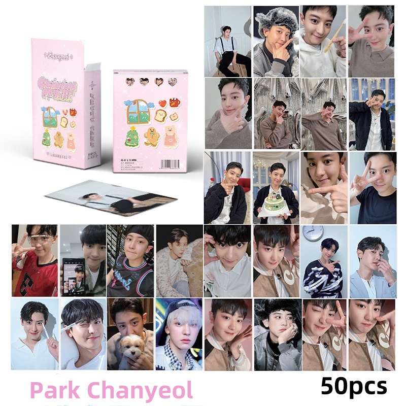 โปสการ์ดโฮโลแกรมเลเซอร์ EXO Chanyeol BAEK HYUN SEHUN Solo Kpop KAI CHEN XIUMIN SUHO D.O. 50-55 ชิ้น ต่อกล่อง ชุดสะสม พร้อมส่ง SX
