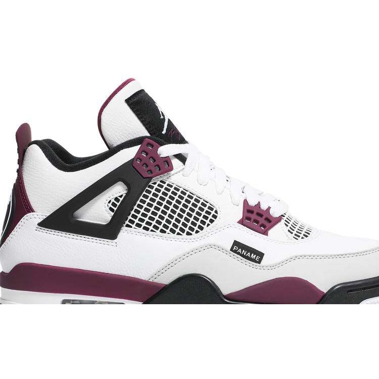 แท้ ✨ Nike Air Jordan 4 Retro Paris Blue รองเท้ากีฬาแฟชั่นคลาสสิก - สีขาว สีม่วง