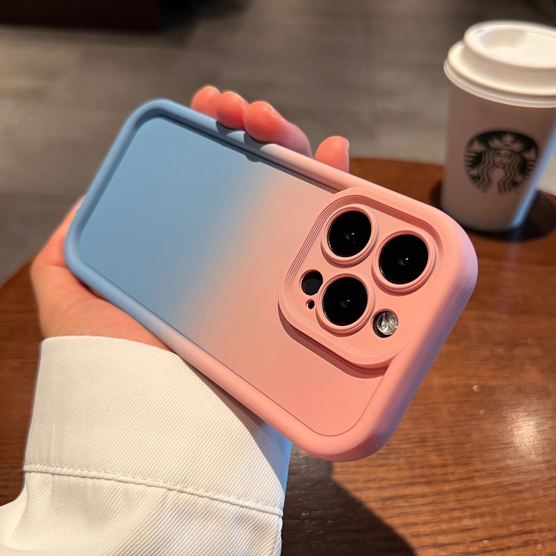 Samsung Galaxy Note 8 9 10 20 S24 S23 S21 S22 S20 Plus Ultra S20 FE Gradient Soft Phone Case Full Back Cover Casing