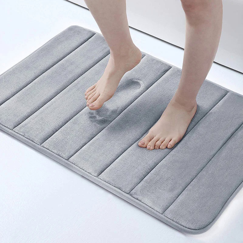 10 Colors Home Bath Mat Super Absorbent Bathroom Carpets Rugs Soft Memory Foam Floor Bedroom Toilet 