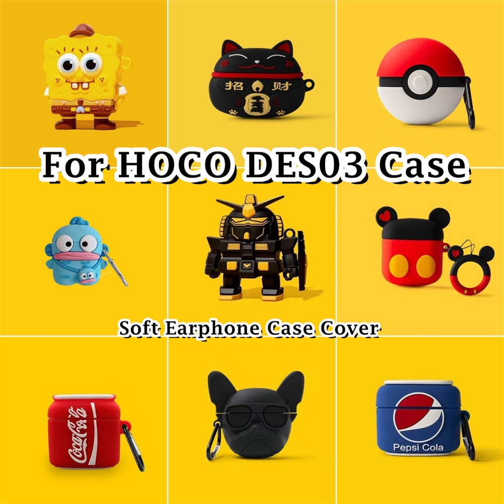 【ลดราคา】เคสหูฟัง ซิลิโคนนิ่ม ลายการ์ตูนอนิเมะ HOCO DES03 NO.2