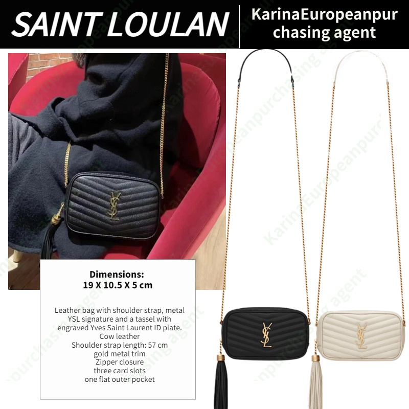 วายเอสแอล แซงต์ โลรองต์Yves Saint Laurent LOU MINI Women/Shoulder Bag กระเป๋าโซ่/กระเป๋ากล้อง/กระเป๋