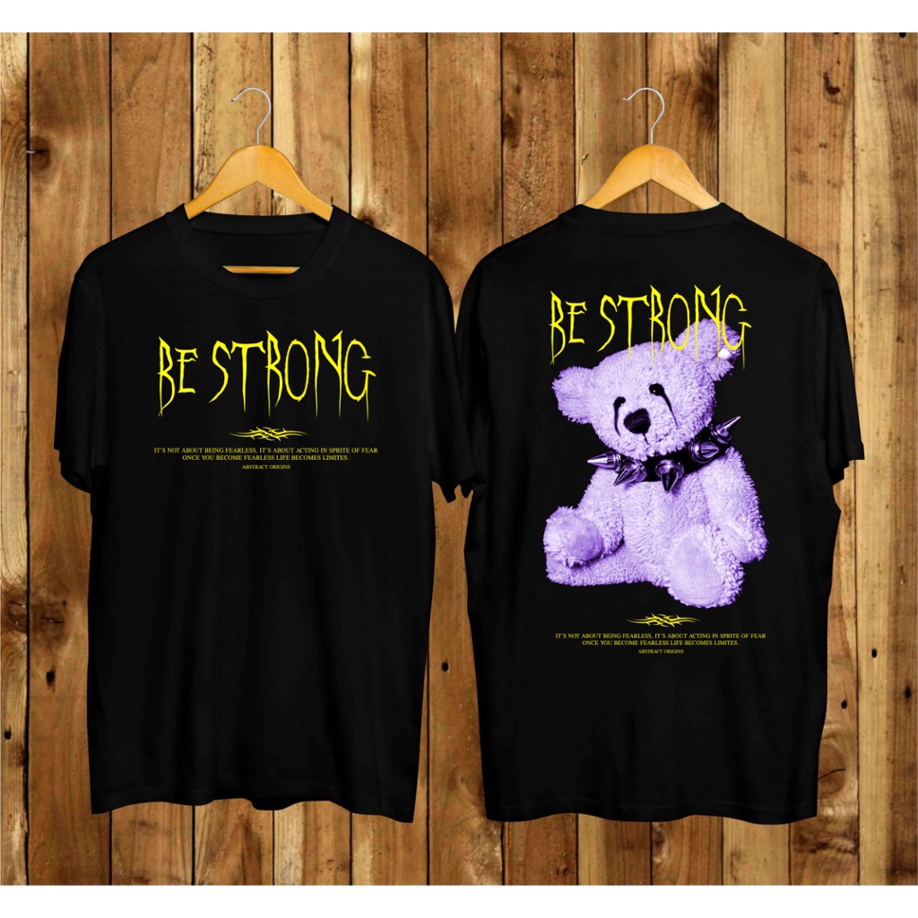 พร้อมส่ง เสื้อยืด ลายหมี kaos taddy bear kaos distro kaos sablon kaos terbaru abstractorigins kao pa