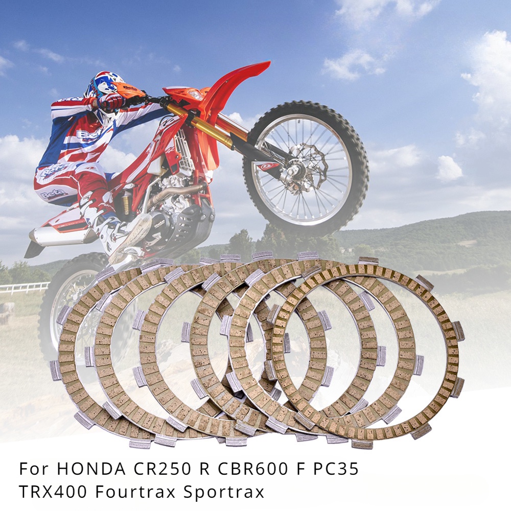ชุดแผ่นคลัทช์ รถจักรยานยนต์ สําหรับ HONDA CR250R CR250 CR 250 CBR600F CBR600 CBR 600 PC35 TRX400 Fourtrax Sportrax TRX 400