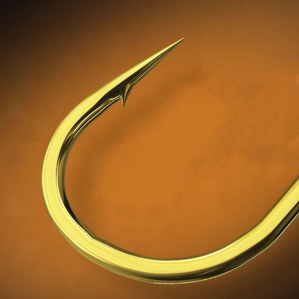 Andin 12 ชิ้น/แพ็คอัตโนมัติ Flip Fishhook, Anti Slip Sharp Barbed Gold Fishing Hook, ตกปลาเหล็กคาร์บอนสูง - รูปที่ 4