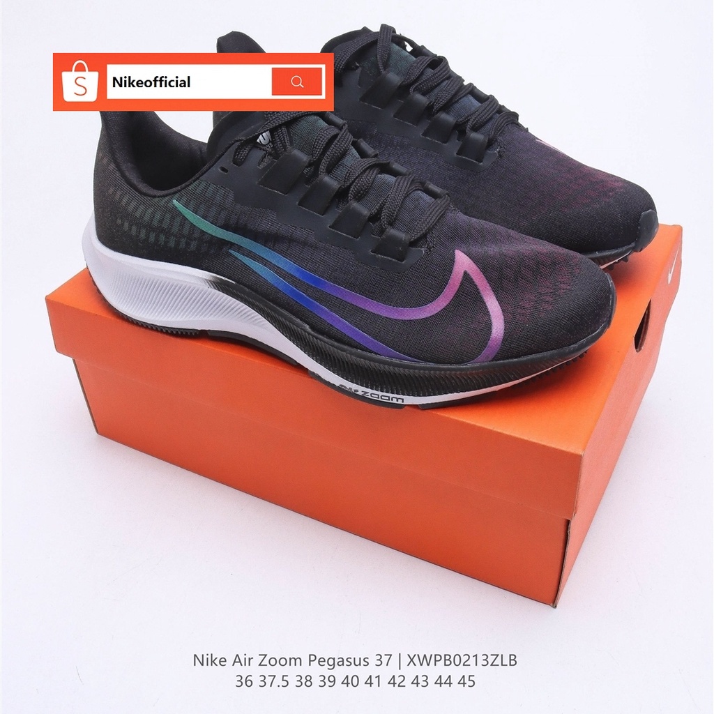 Nike Zoom Pegasus 37 ผ้าใบลำลองของแท้ 100% สำหรับผู้หญิงและผู้ชาย รองเท้า free shipping
