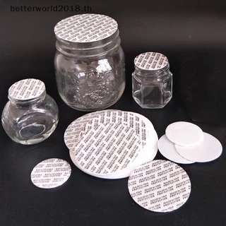 [betterworld2018] 200 ชิ้น Self-กาวโฟมความดัน Sensitive Seal Lining Tamper ทนซีลสําหรับขวดเครื่องสําอางหม้อขวด 20 มม.-82 มม. [TH]