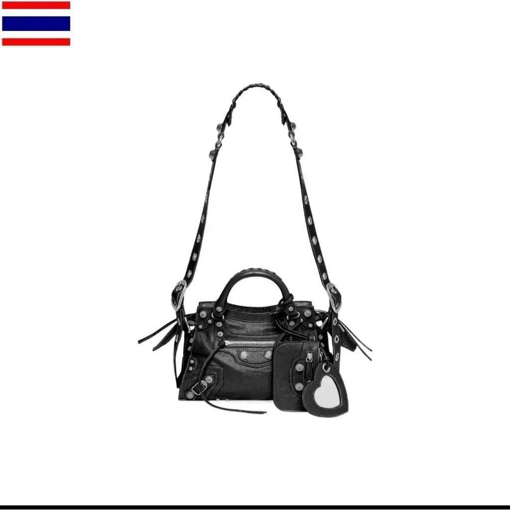 Balenciaga NEO CAGOLE plus กระเป๋าถือใบเล็ก/น่ารักที่สุด/กระเป๋าผู้หญิง/สไตล์ใหม่/นำเข้าจากยุโรปแท้100% 9B1B