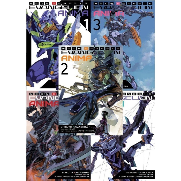 Neon Genesis Evangelion: ANIMA (ไลท์โนเวล) เล่ม 1 - 5 ภาษาอังกฤษ