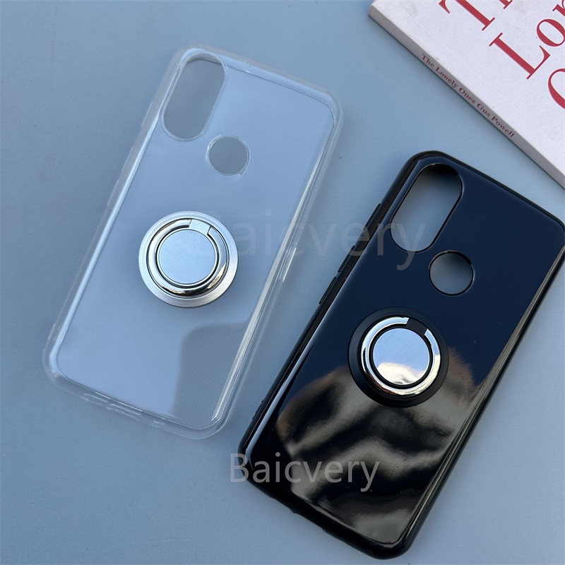 Cat S62 / Cat S62 Pro Casing Metal Finger Ring Holder Soft TPU Silicon Full Protective Back Case Cov