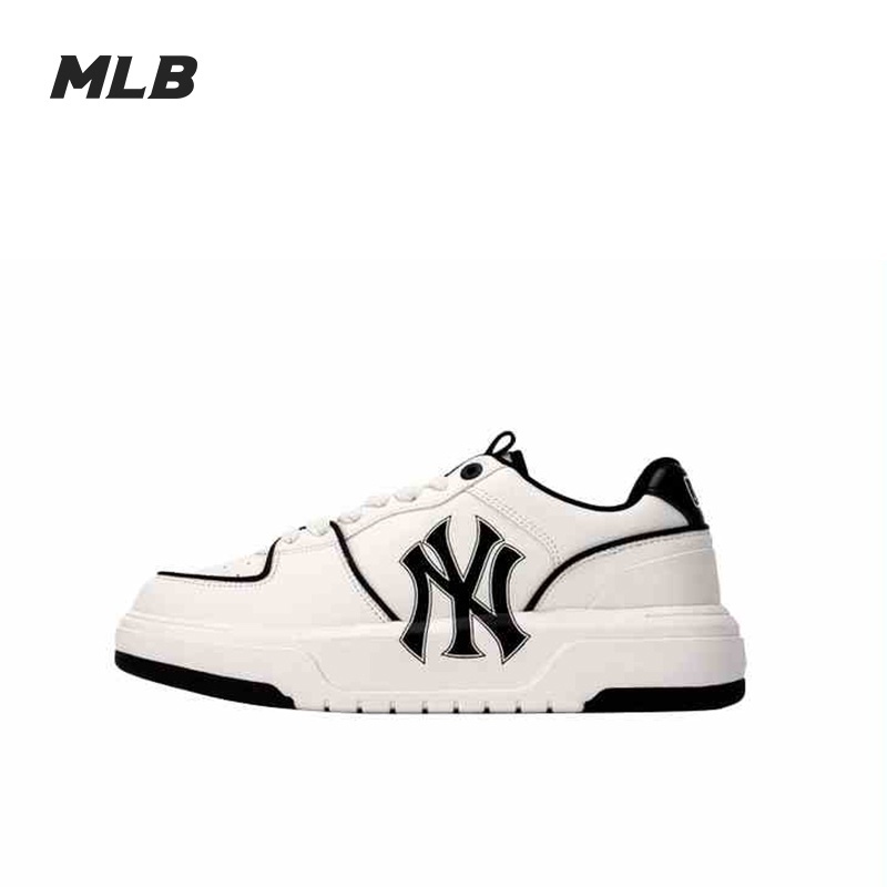 【พร้อมส่ง ของแท้100% 】MLB รองเท้าผ้าใบ BIG BALL CHUNKY P SNEAKER 32SHC2011 241 BOSTON RED SOX IVORY