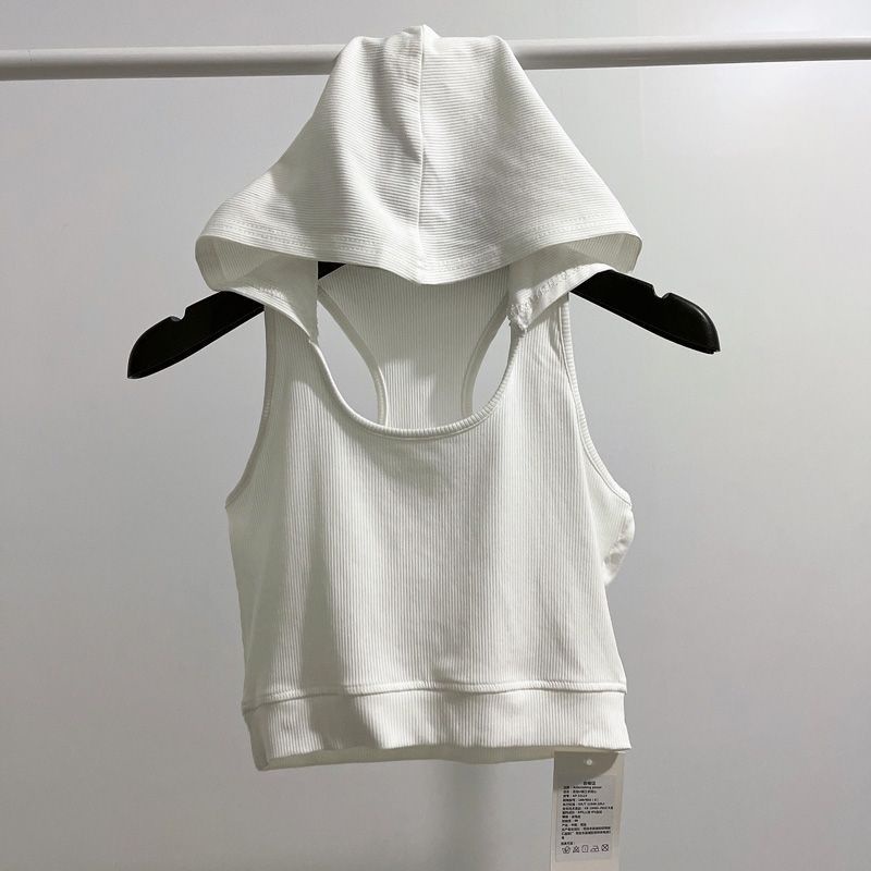 เสื้อครอปท็อป มีฮู้ด เอวสูง สีพื้น แฟชั่นฤดูร้อน สําหรับเด็กผู้หญิง 12.3