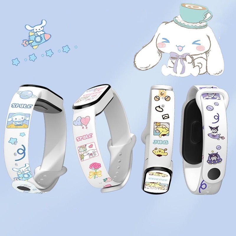 Sanrio นาฬิกาข้อมือสมาร์ทวอทช์ Led สายซิลิโคน กันน้ํา ลาย Cinnamoroll Pochacco Pom Pom Purin สําหรับเด็กผู้ชาย ผู้หญิง