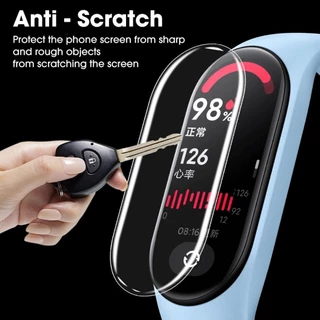 Soft TPU ป้องกันฟิล์มสําหรับ Xiaomi Mi Band 10 9 8 7 NFC 6 5 4 3 Hydrogel ป้องกันฟิล์มอุปกรณ์เสริมป้องกันหน้าจอ