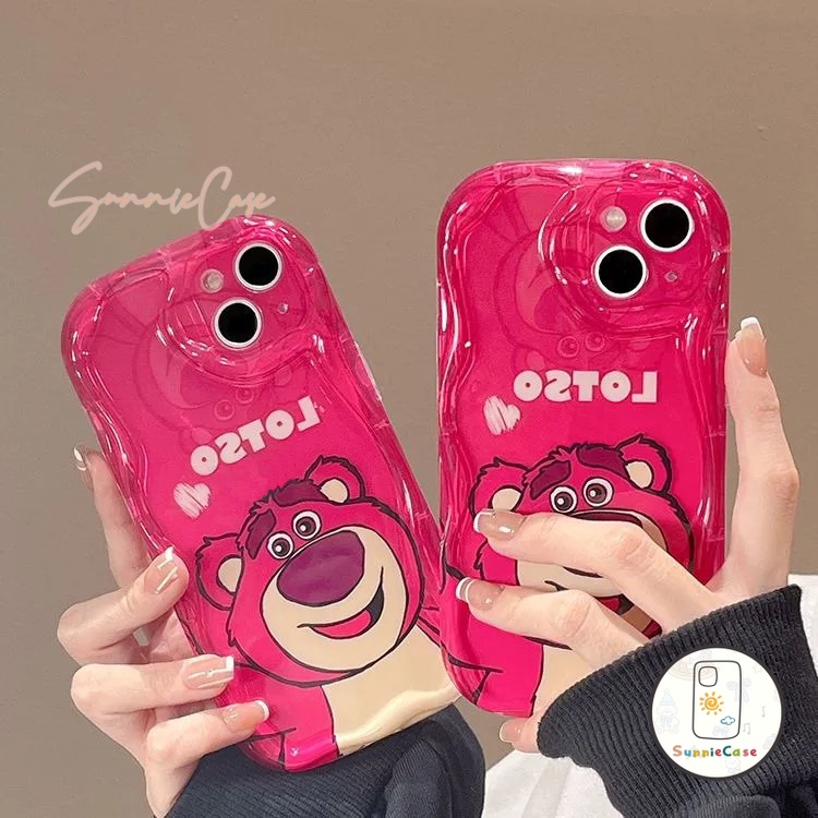 กบไดโนเสาร์ตลกการ์ตูนสตรอเบอร์รี่หมีกรณีโทรศัพท์นุ่มเข้ากันได้ iPhone 15 11 12 14 13 Pro Max 15 8 7 Plus XR X XS Max SE