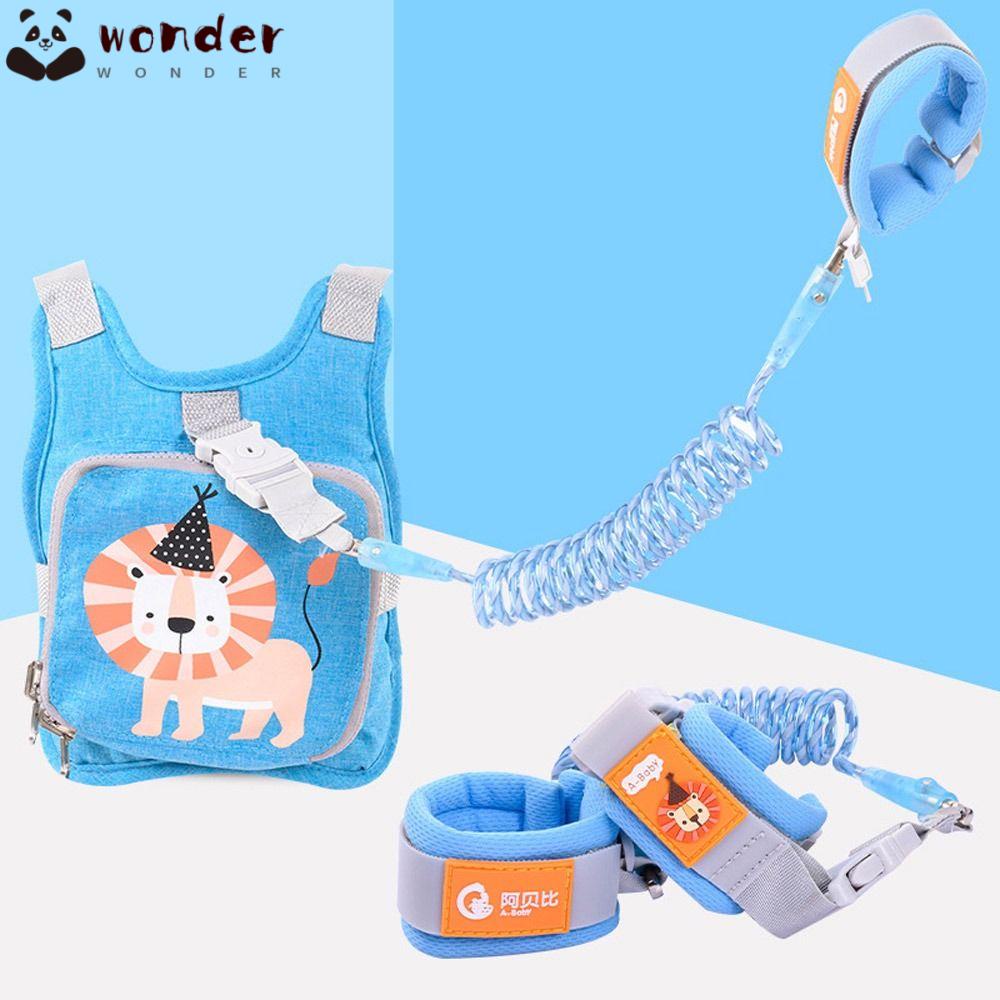 Wonder สายรัดข้อมือ ป้องกันการสูญหาย แบบพับได้ สายรัดจูงเด็ก สายรัด สายรัด ไดโนเสาร์น่ารัก ปรับได้ อุปกรณ์เสริม