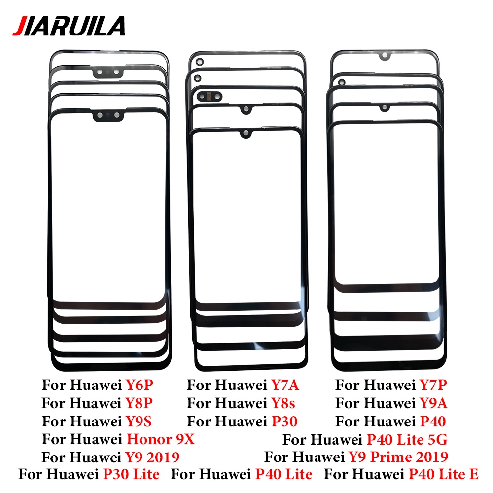 แผงหน้าจอสัมผัส LCD พร้อมกาว OCA สําหรับ Huawei P30 P40 Lite E Y6P Y7A Y7P Y8P Y8S Y9 2019 Y9A Y9S H
