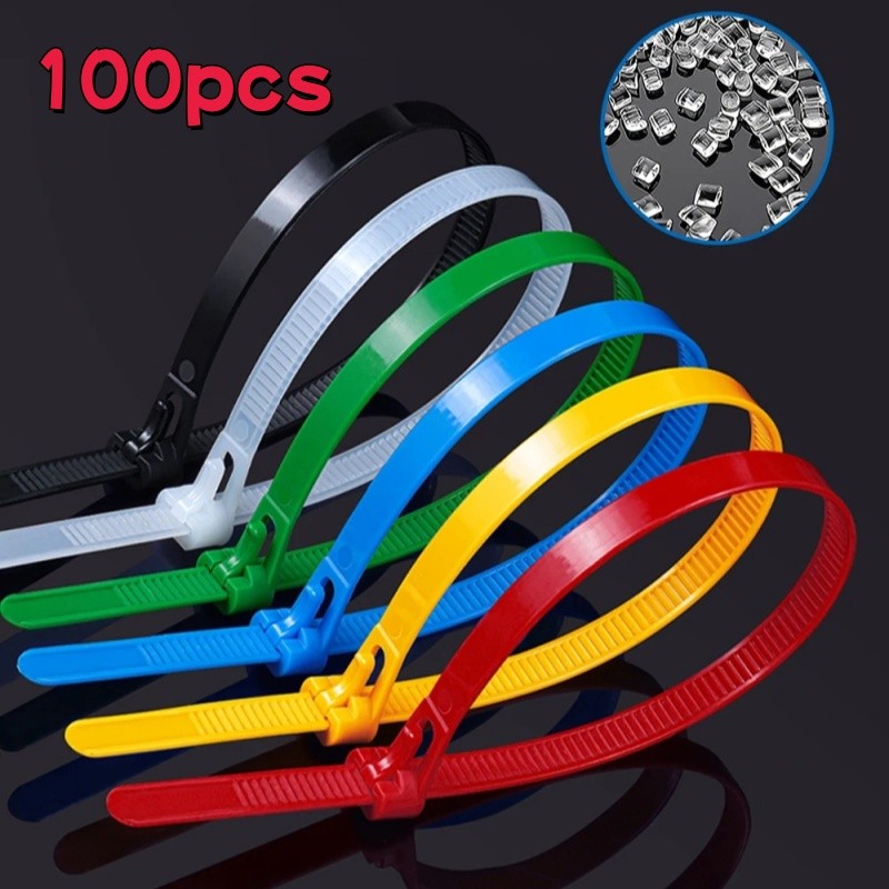ไนลอนสายนํากลับมาใช้ใหม่ Zip Ties Releasable Fixed Binding Disassembly Cable Ties