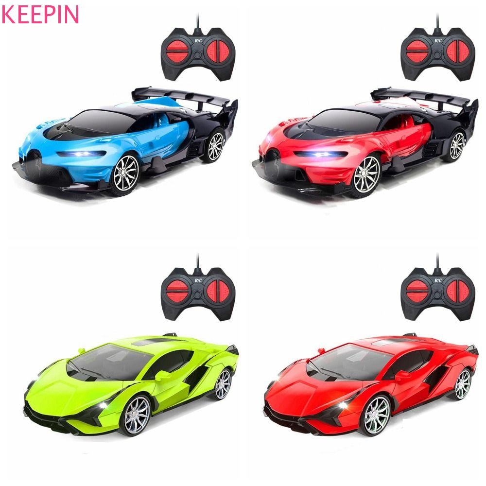 Keepin Mini Racing Car, 1:24 High Speed Drift Electric Off-road Vehicle Model with LED Light ปรับความเร็วได้รีโมทคอนโทรลรุ่น RC รถของเล่นเด็กผู้ชาย