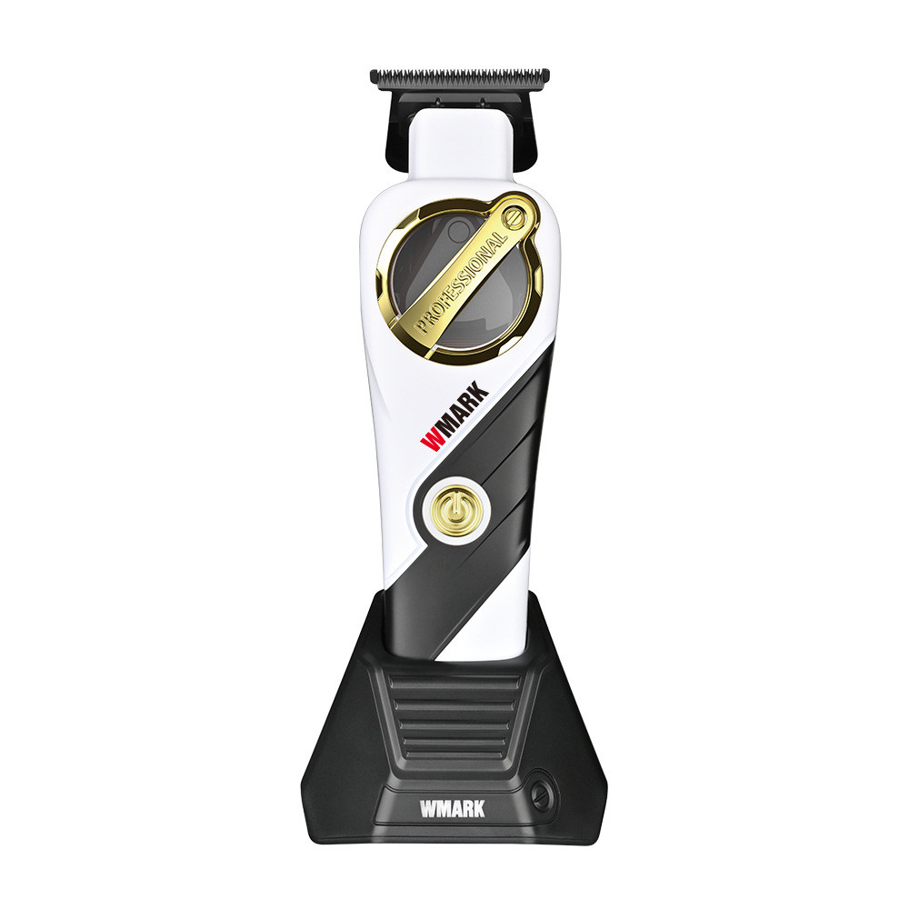 Wmark NG-9213W มอเตอร์แม่เหล็กลอยพร้อมฐานแกะสลักกรรไกรชาร์จปัตตาเลี่ยน DLC