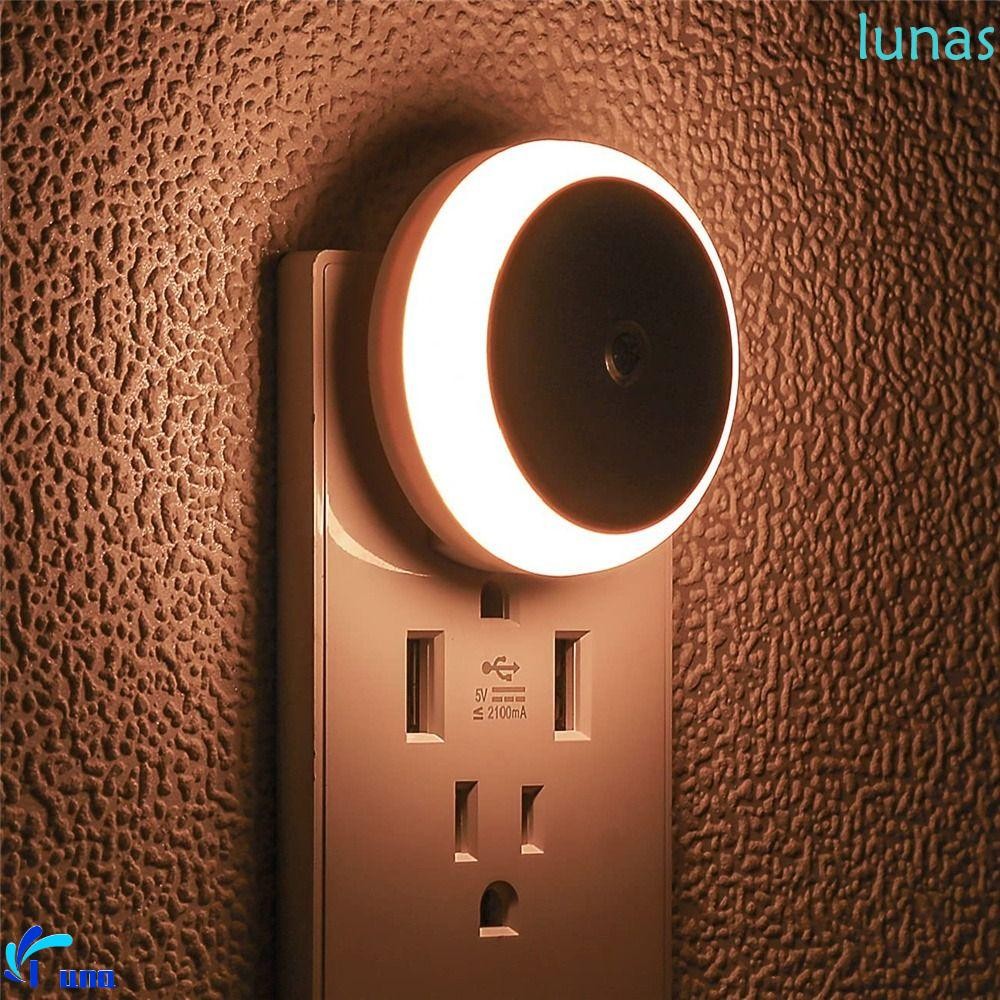 Lunasol ไฟกลางคืนเซ็นเซอร์อัจฉริยะ, ไฟ LED ควบคุมแสงเหนี่ยวนําอัจฉริยะ, ร้านอาหารวงกลมอัจฉริยะขนาดเล็กที่สร้างสรรค์