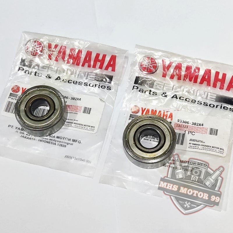A PAIR OF FRONT WHEEL BEARINGS MT15 MT25 R25 XABRE FRONT WHEEL BEARING 6302 ZZ YAMAHA (( 6302 YAMAHA