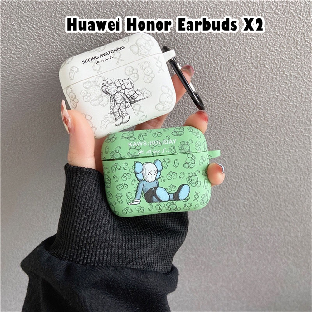 สําหรับ Huawei Honor Earbuds X2 Case Casing Soft Silicone Headphone Case Cool Tide Cartoon