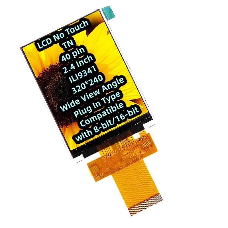 ILI9341 320*240 40 pin TN 2.4 Inch Electronic Plug In Type LCD No Touch