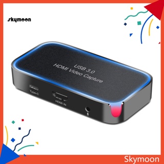 Skym* อะแดปเตอร์การ์ดจับภาพวิดีโอ HDMI USB30 ความคมชัดสูง 1080P สําหรับวิดีโอเกม ไลฟ์สด