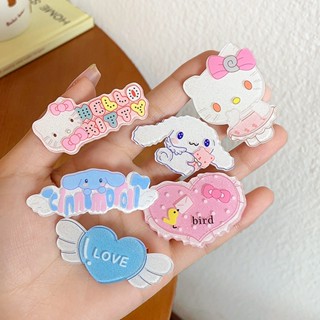 กิ๊บติดผม รูปการ์ตูน Sanrio Melody Hello Kitty Cinnamoroll น่ารัก สําหรับผู้หญิง จํานวน 3 ชิ้น