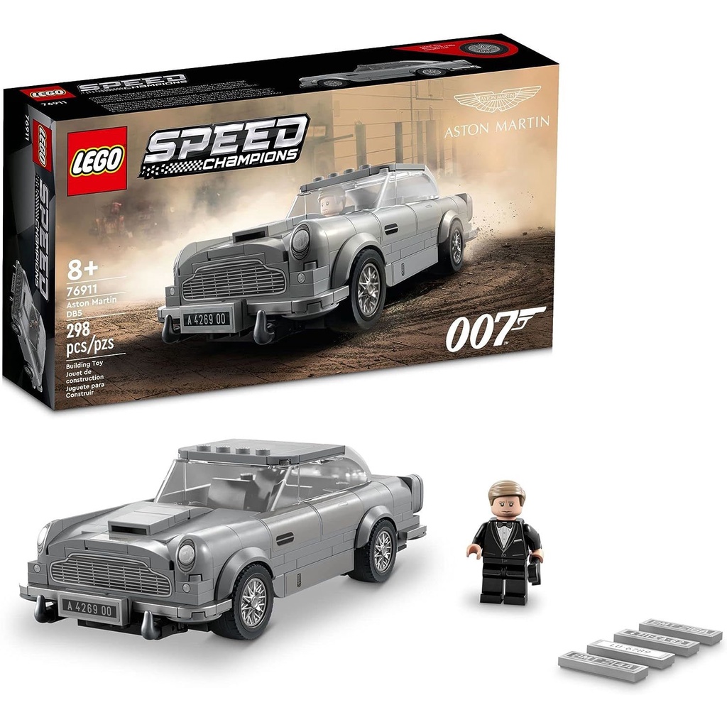 LEGO Speed Champions 007 Aston Martin DB5 76911 - Building Toy Set Featuring James Bond Minifigure, 