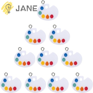 Jane จี้ถาดสีเรซิ่น 9.58*6.7 นิ้ว 30 ชิ้น