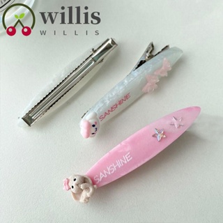 Willis ตัวอักษร ดาว กิ๊บติดผม การ์ตูน ดาวห้าแฉก สร้างสรรค์ สไตล์เกาหลี กิ๊บปากเป็ด สําหรับเด็ก