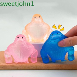 Sweetjohn ของเล่นบีบสกุชชี่ รูปการ์ตูนสัตว์ กอริลล่า สร้างสรรค์ สําหรับเด็ก