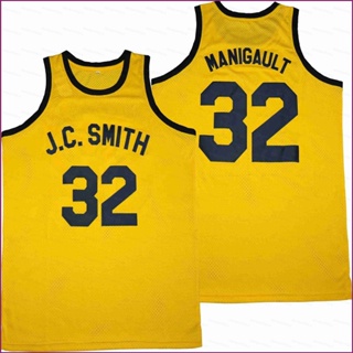 Yp2 No.32 JC Smith Manigault เสื้อกีฬาบาสเก็ตบอล สีเหลือง พลัสไซซ์ สําหรับทุกเพศ PY2