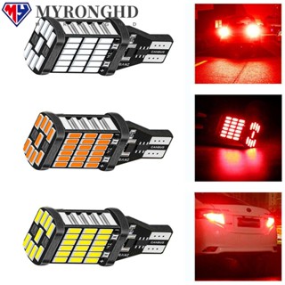 Myronghd ไฟเบรกท้ายรถยนต์ LED 45SMD 4 ชิ้น