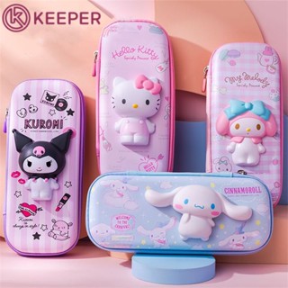 [จัดส่งภายใน 24 ชม.] กระเป๋าดินสอความจุขนาดใหญ่ Kawaii Hellokittymorollmelody กระเป๋าดินสอโรงเรียนกระเป๋าดินสอเครื่องเขียน 【keeper】