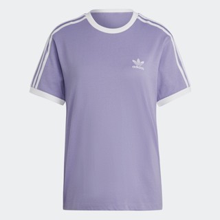 adidas ไลฟ์สไตล์ เสื้อยืด Adicolor Classics 3-Stripes ผู้หญิง สีม่วง IB7411