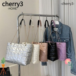 Cherry3 กระเป๋าสะพายไหล่ ใต้วงแขน หนัง PU ความจุขนาดใหญ่ สีพื้น เรียบง่าย สําหรับเด็กผู้หญิง Y2k