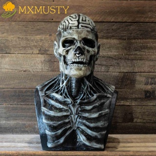 Mxmusty หน้ากากยาง รูปโครงกระดูก 3D หลายฉาก สําหรับปาร์ตี้ฮาโลวีน