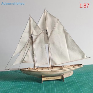 Adhyu 1:87 Ben Jamin W. โมเดลเรือใบ แบบไม้ สไตล์คลาสสิก DIY สําหรับตกแต่ง TH