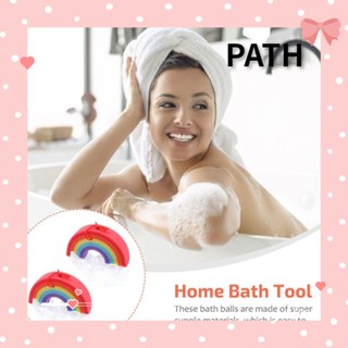 Path ฟองน้ําใยบวบขัดผิว สีรุ้ง สําหรับอาบน้ํา