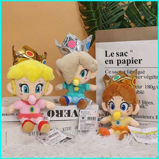 Comic Q Version Super Mario Baby Princess Peach Daisy Rosalina พร้อมจุกนม ตุ๊กตาของเล่น ของขวัญสําหรับเด็ก