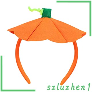 [Szluzhen1] ที่คาดผม รูปฟักทองฮาโลวีน ยืดหยุ่น สีส้ม น่ารัก พร็อพถ่ายรูป เครื่องประดับผม เหมาะกับผู้ชาย และผู้หญิง สําหรับแต่งตัว ปาร์ตี้ ฮาโลวีน