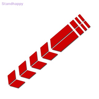 Standhappy ใหม่ สติกเกอร์สะท้อนแสง ลายลูกศร กันน้ํา สําหรับติดตกแต่งรถยนต์ รถมอเตอร์ไซค์ สกูตเตอร์