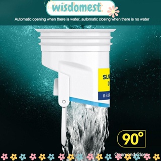 Wisdomest ฝาครอบท่อระบายน้ํา ป้องกันกลิ่น สีขาว สําหรับอ่างล้างจาน ห้องน้ํา