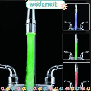 WISDOMEST หัวฉีดน้ําประปา 3 สี อุณหภูมิไวต่อแสง สําหรับห้องน้ํา