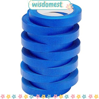 Wisdomest เทปกระดาษกาว สีฟ้า 1 นิ้ว x 55 หลา สําหรับตกแต่งภาพวาด 10 แพ็ค